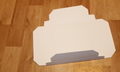 først brette inn ein gong og ut igjen