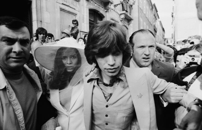 Bianca Jagger bryllup brudekjole