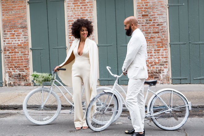 solange knowles bryllup brud jumpsuit